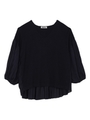SPRING BALLON SLEEVE TOP/ネイビー