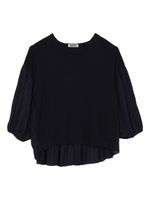 SPRING BALLON SLEEVE TOP/ネイビー
