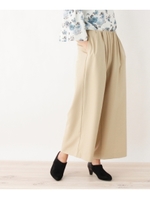 ウエストギャザーワイドパンツ/ライトベージュ(051)