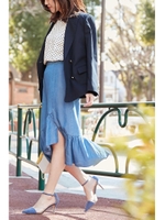 《BLANCHIC》テンセルデニムスカート/ブルー(110)