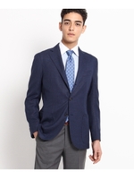 ナチュラルストレッチテーラードジャケット/ブルー(092)