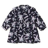 花柄シャツワンピース