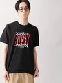 WEGO/チェッカーロゴプリントTシャツ