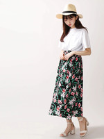 WEGO/アロハギャザーフレアスカート