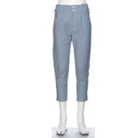 シャンブレークロップドパンツ