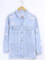 リメイククラッシュデニムジャケット Gジャン  リメイク     