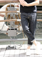 デラックス×ドゥニーム デニムパンツ-ノンウォッシュ-【Deluxe x Denime】