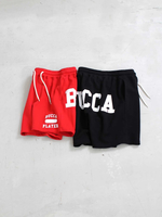 【BUCCA 44】ロゴプリント裏毛ショートパンツ