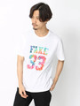 WEGO/FAKEタイダイナンバリングTシャツ