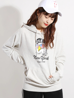 WEGO/ユニークモチーフロゴプルパーカー