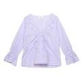 【33%OFF】【LIEN】スカラップトリムレースブラウス