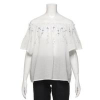 【50%OFF】つた小花刺しゅうオフショルダーブラウス