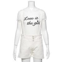 【50%OFF】サスペンダーつきハイウエストショートパンツ