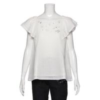 【50%OFF】シアーチェック柄ブラウス