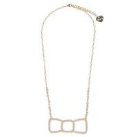 【50%OFF】パール調リボンネックレス