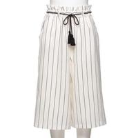 【50%OFF】ベルトつきサイドラインストライプスカンツ