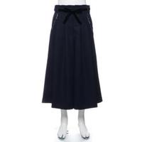 【50%OFF】リボンベルトつきロゴ刺しゅう入りスカーチョ