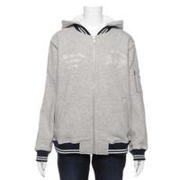 【50%OFF】ロゴ刺しゅう入りミリタリー風裏起毛ブルゾン