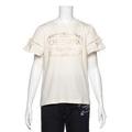 【50%OFF】袖シースルー切り替えＴシャツ