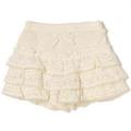 オーガニックコットン レースミニ裏毛ショートパンツ