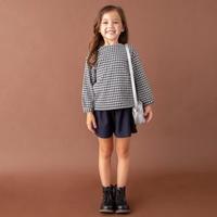 ギンガムチェックコットンTシャツ