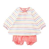 【50%OFF】レイエット スカラップボーダードレスウィズパンツ