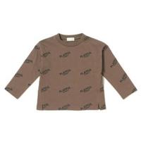 【20%OFF】ロゴ総柄肩落ちTシャツ