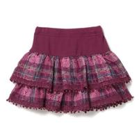 【30%OFF】柄レース2段スカパン