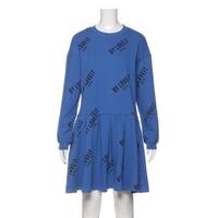 【30%OFF】裏毛総柄ワンピース