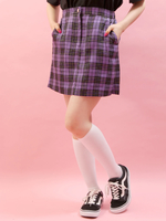 WC/ラメチェックスカート