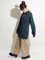 WEGO/ワンポイントロゴモックネックワンピース