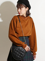 WEGO/フリルリブスウェット