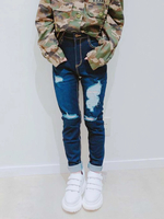 WEGO/スーパーフィットハイライズクラッシュスキニーパンツ