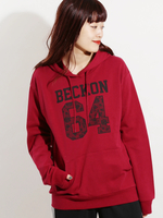 WEGO/チェックナンバリングプリントパーカー