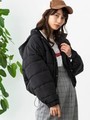 WEGO/2WAYカラーフード中綿ブルゾン