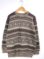 ジャガードニット セーター  サイズ表記 M