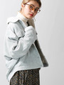 WEGO/コーデュロイボアビッグシルエットGジャン