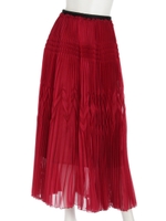 18SS ダブルプリーツスカート/PINK