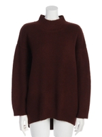 ANPUモックネックチュニック/ブラウン