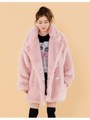 BIG fur coat/PINK