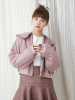 Bigフリルカラーブルゾン/PNK