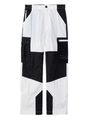 COLOR BLOCK CARGO PANTS/ホワイト