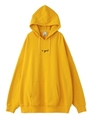 CURSIVE LOGO SUPER BIG SWEAT HOODIE/イエロー