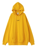 CURSIVE LOGO SUPER BIG SWEAT HOODIE/イエロー