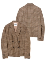 DOUBLE BREASTED JACKET/ブラウン
