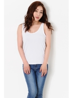 DeepUネックタンクTOP/WHITE