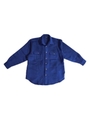 Embo texture canton buttons shirts/BLUE