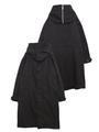 HOODED COAT/ブラック