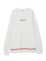 L/S TEE LOGO LINED TAPE/レッド