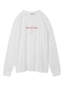 LS TEE LINE HEART/レッド